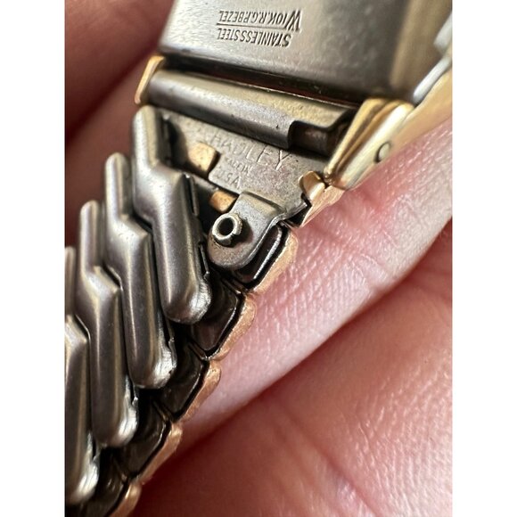 Elgin Shockmaster 60 manual vintage 10kt rolled gold plated tank wrist watch - Picture 10 of 12